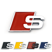 车尾字标贴立体S字标A3A4A6改装 奥迪运动版 S3S4S5S6S8改装 车标贴