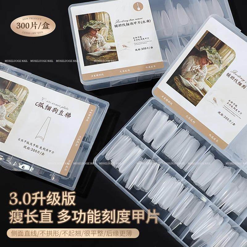 美甲新款线细狗甲片美甲店专用