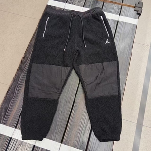 Air Jordan男子冬季运动休闲绒圈保暖防风针织收脚长裤DV1570-010