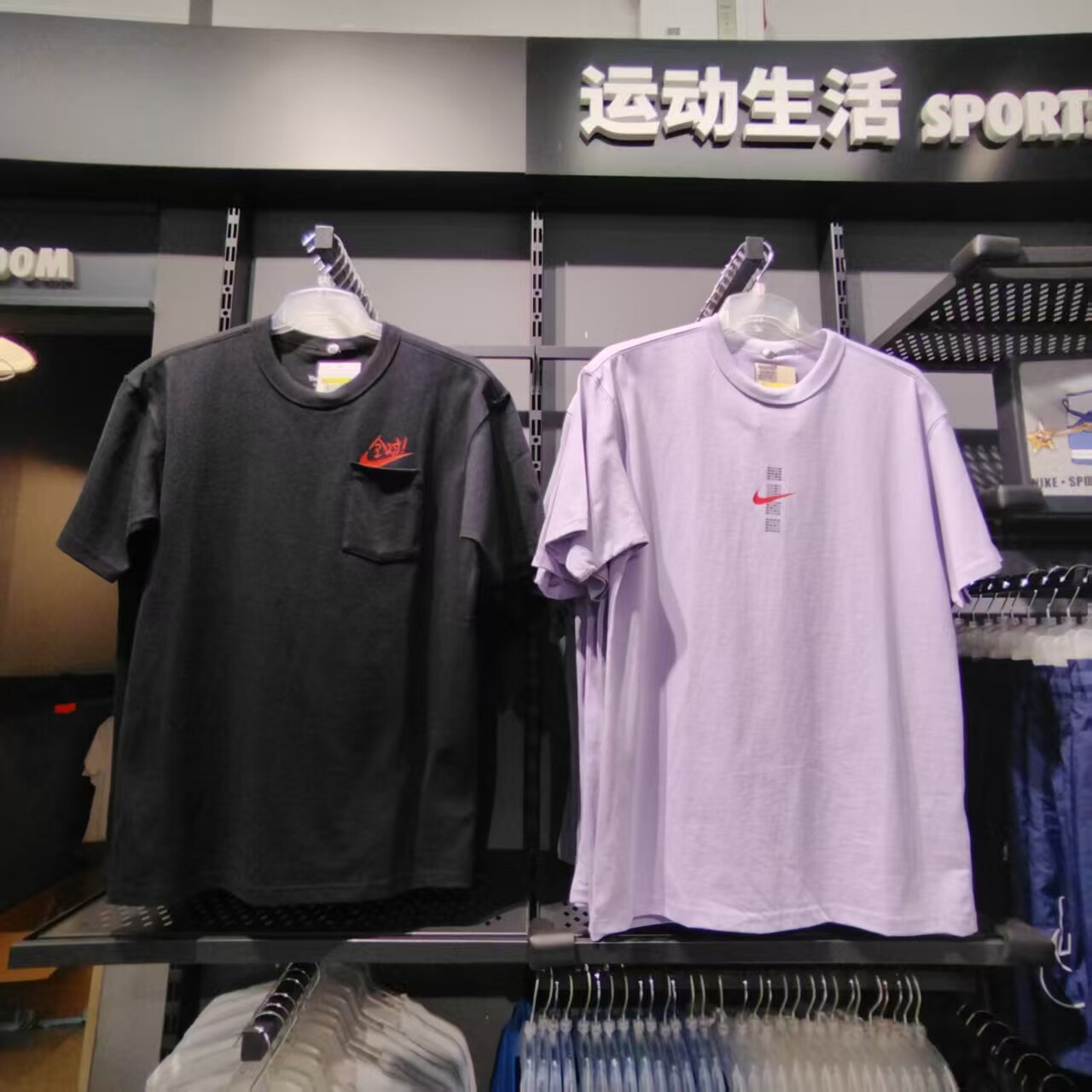 Nike耐克男圆领短袖T恤透气运动休闲套头衫全对经典LOGOIH0835