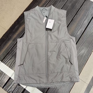 NIKE FIT男子保暖跑步训练马甲棉背心 FB7554 084 耐克Therma