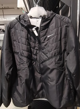 耐克/NIKE 男子运动训练休闲 保暖连帽防风薄棉服外套 DD5645-010