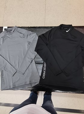 Nike耐克PRO男子秋冬运动训练速干加绒加厚紧身衣长袖 DQ6608