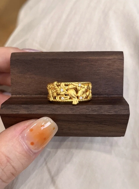 新中式喜鹊登梅喜上眉梢戒指女