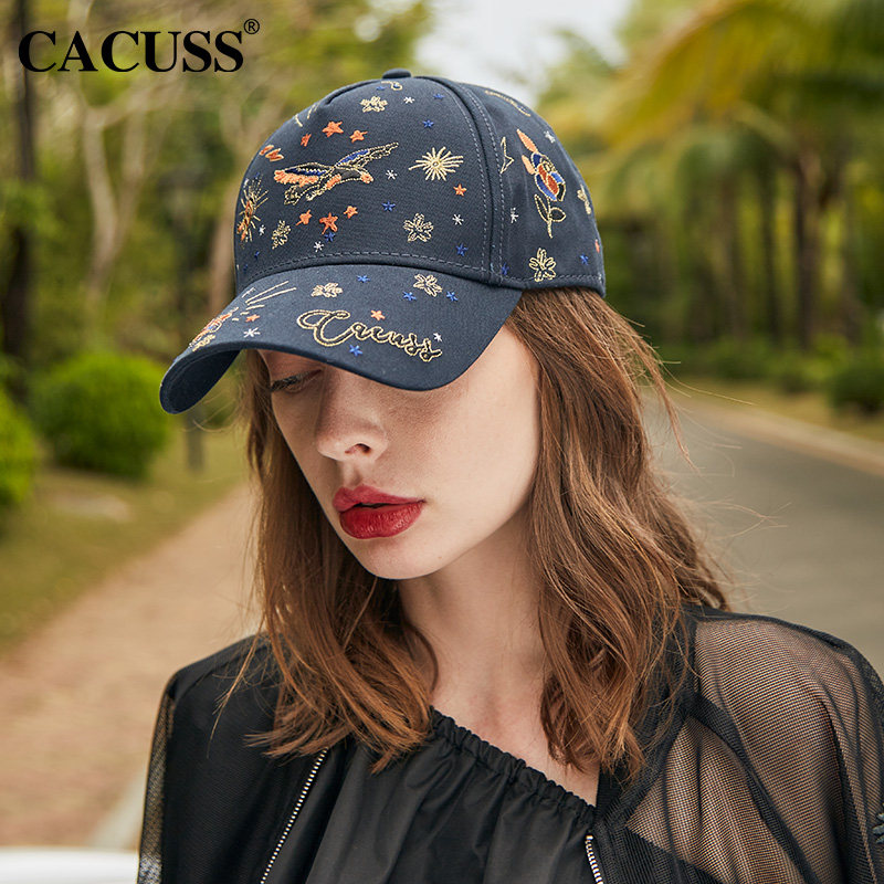 春季刺绣硬顶棒球帽女出游cacuss