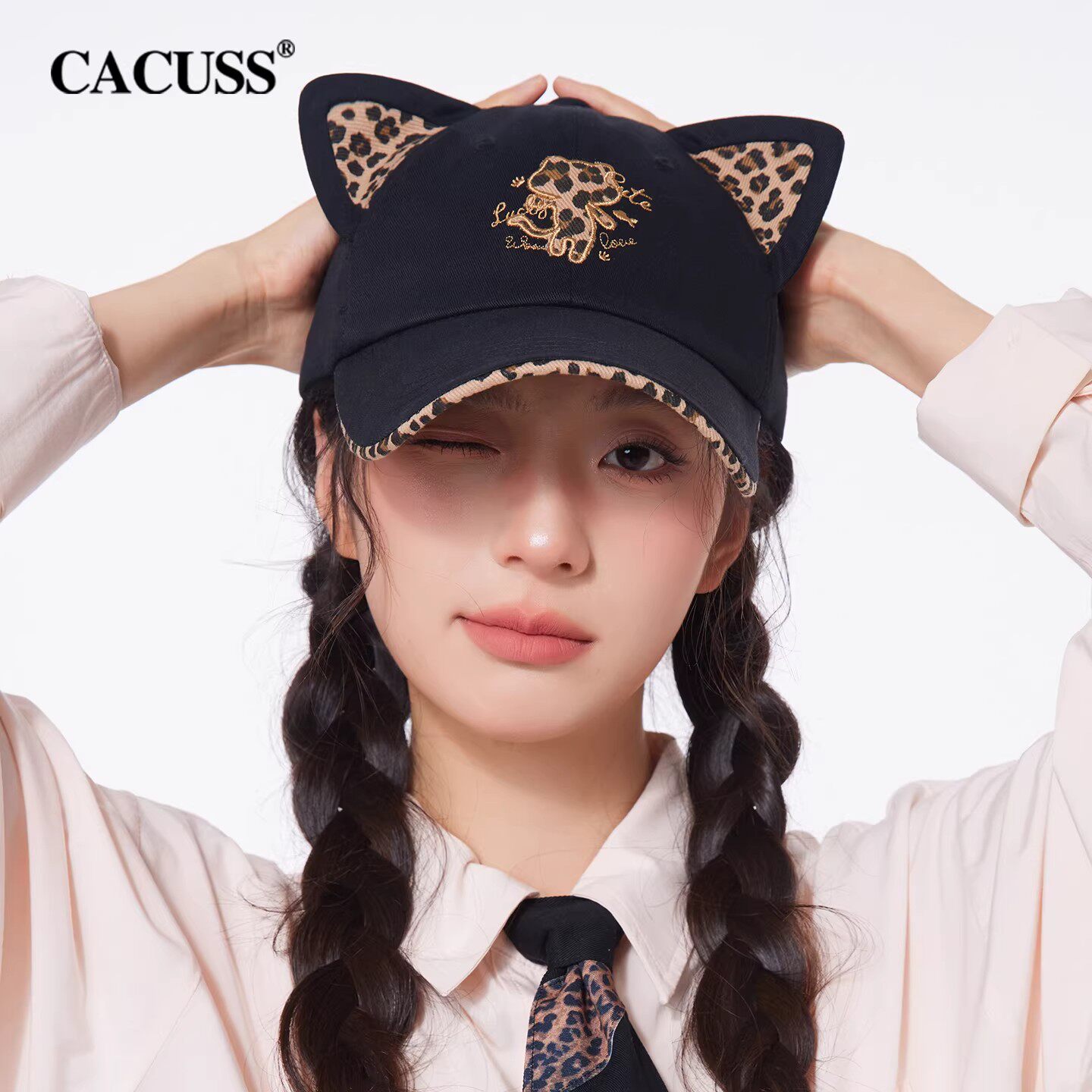 cacuss可爱猫耳棒球帽
