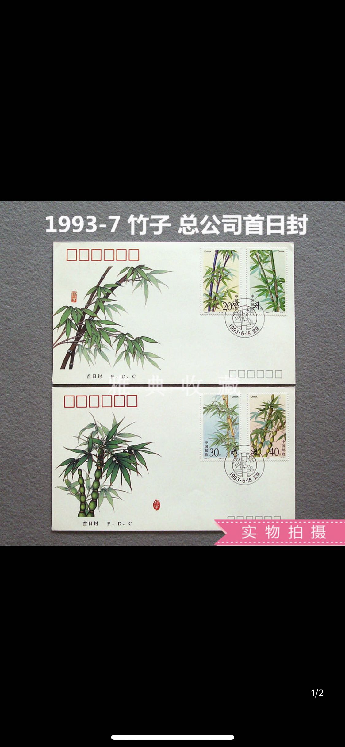 总公司竹子首日封