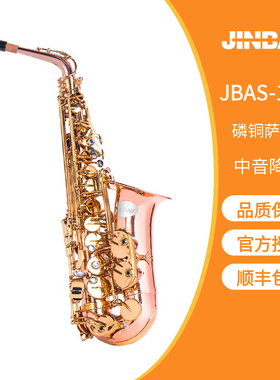 津宝牌JBAS-1010中音降E调萨克斯磷铜初学者成人考级萨克斯风演奏