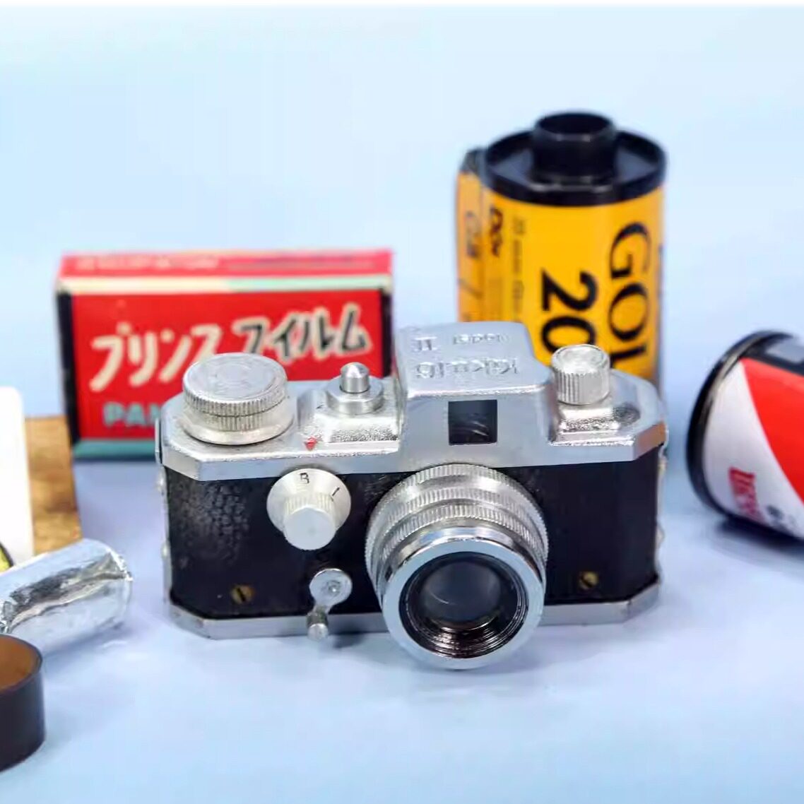 日本Kiku 16相机 微型袖珍迷你小型胶片胶卷照相机复古收藏道具W1