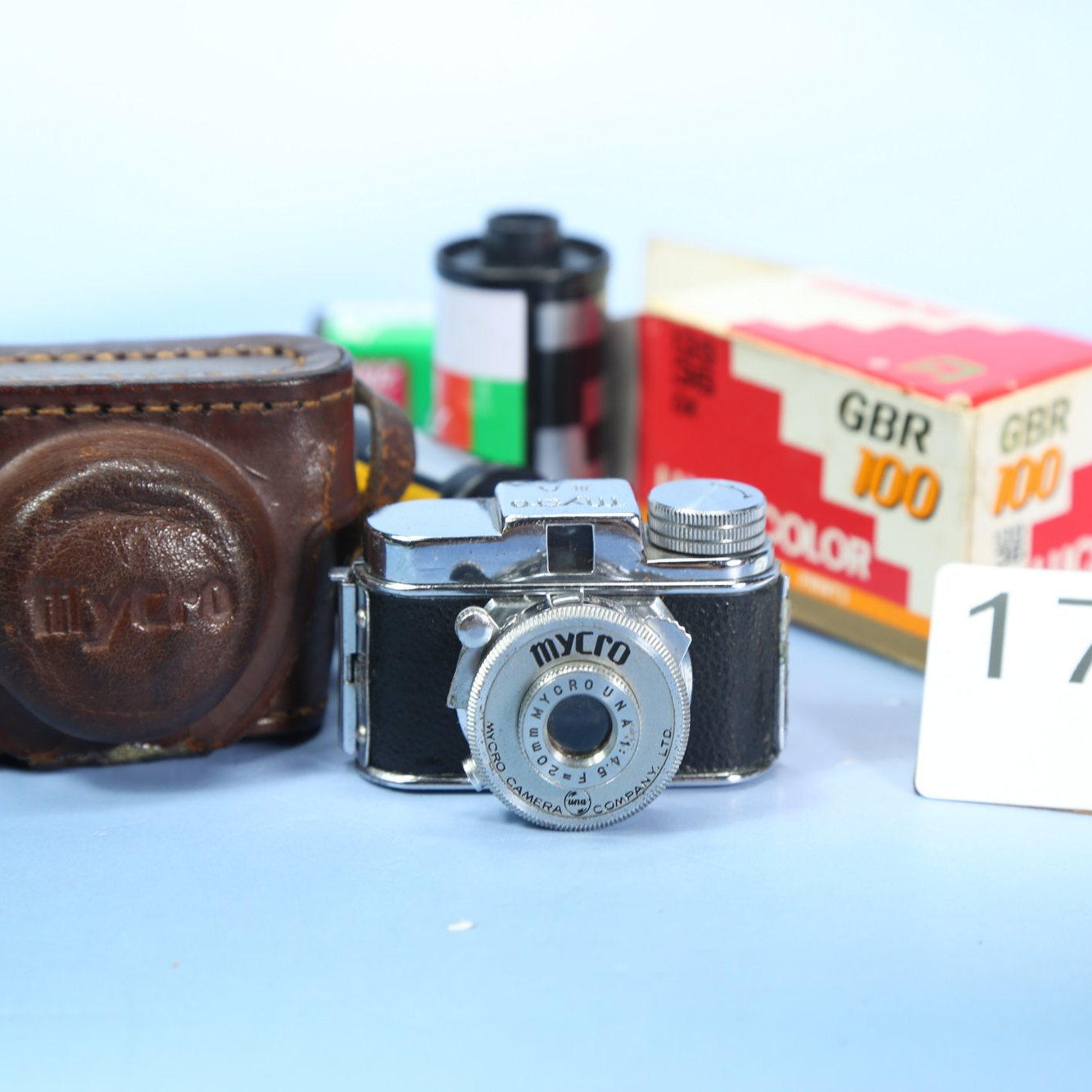 1940年Mycro迈克罗专业相机 古董迷你小型微型胶卷胶片照相机W1