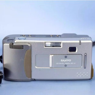 CCD日本三洋Sanyo DSC-X1数码相机自动傻瓜机复古收藏影视道具W10