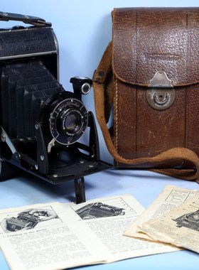 福伦达voigtlander Bessa折叠皮腔120胶卷胶片照相机复古收藏GZ18