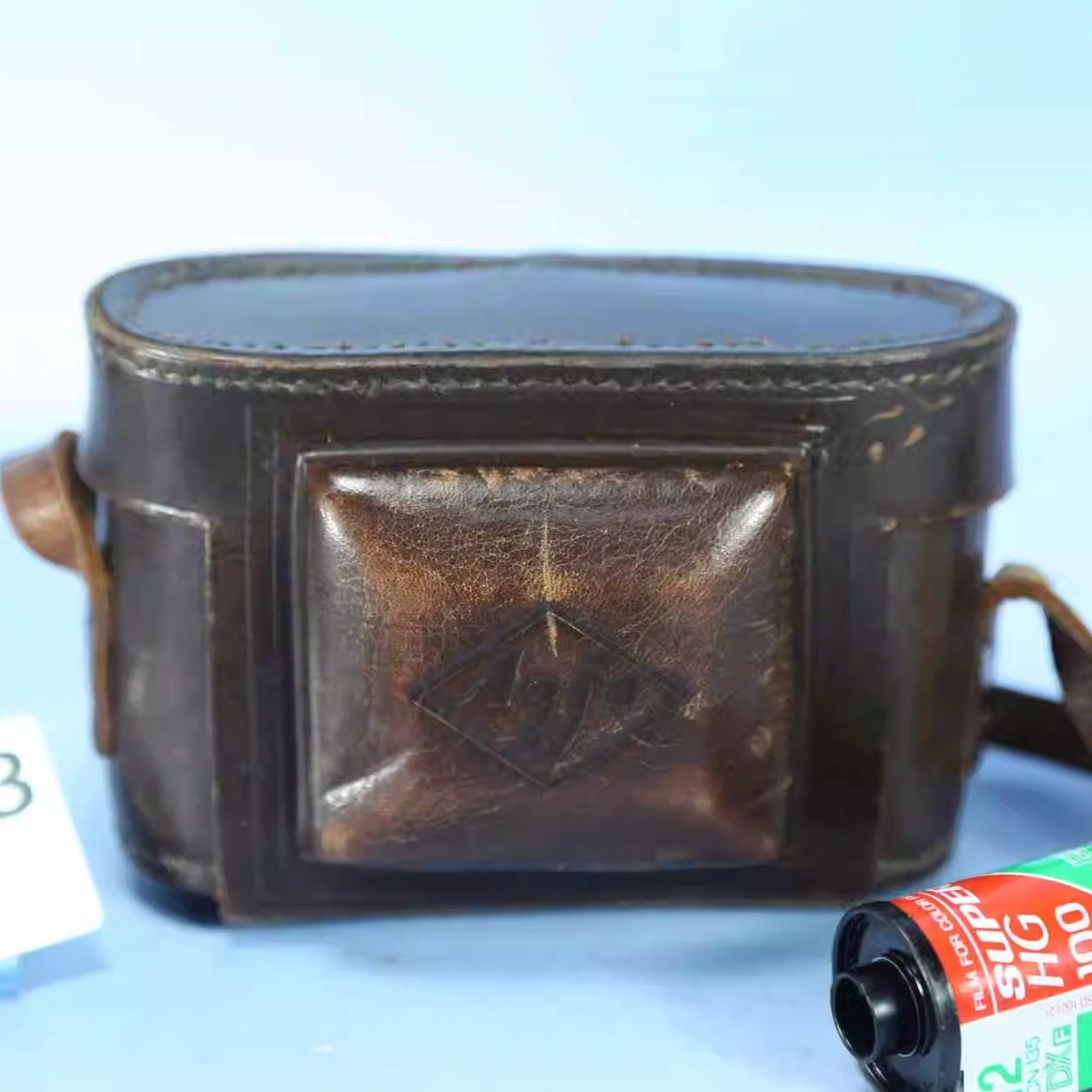 德国爱克发Agfa Karat旁轴135胶片胶卷相机用牛皮套 机套收藏W13