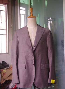 gabo napoli 浅灰色羊毛手工西服外套 it54