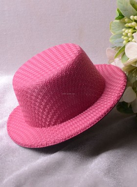 lolita洛丽塔手作小香风帽胚英伦时尚圆顶儿童礼帽日本小遮阳帽女