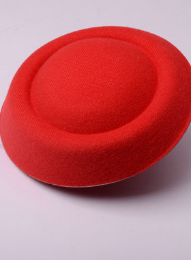 DIY发饰品材料 手工发饰配件 裸空姐小礼帽 复古贝雷帽