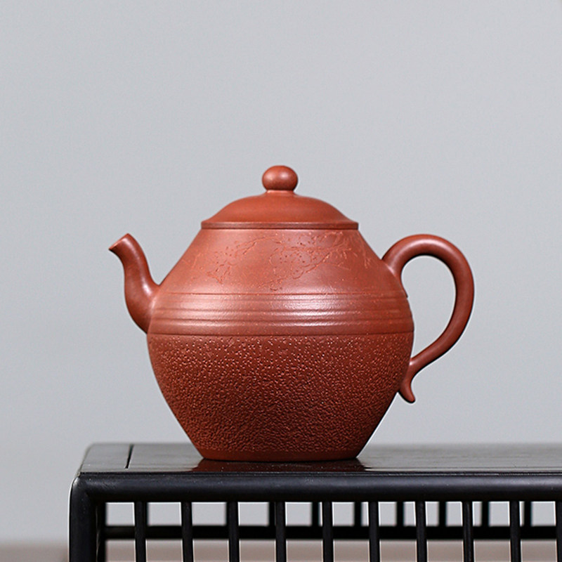 孤品重器 师从董晓勇中青辈实力派陶手张亚军 全手工汉瓮壶 紫砂