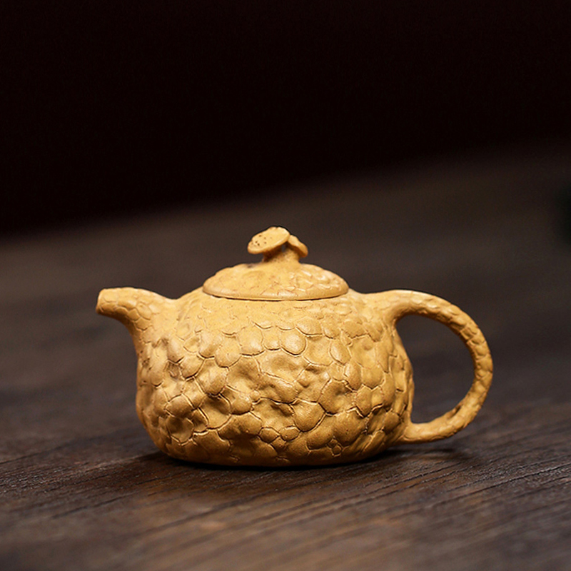 藏壶者宜兴紫砂壶实力派王老师 全手工小供春壶 黄龙山原矿金砂段