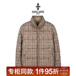 印花时尚 专柜同款 男满身保暖羽绒服外套8166 吉那诺 GHILARO