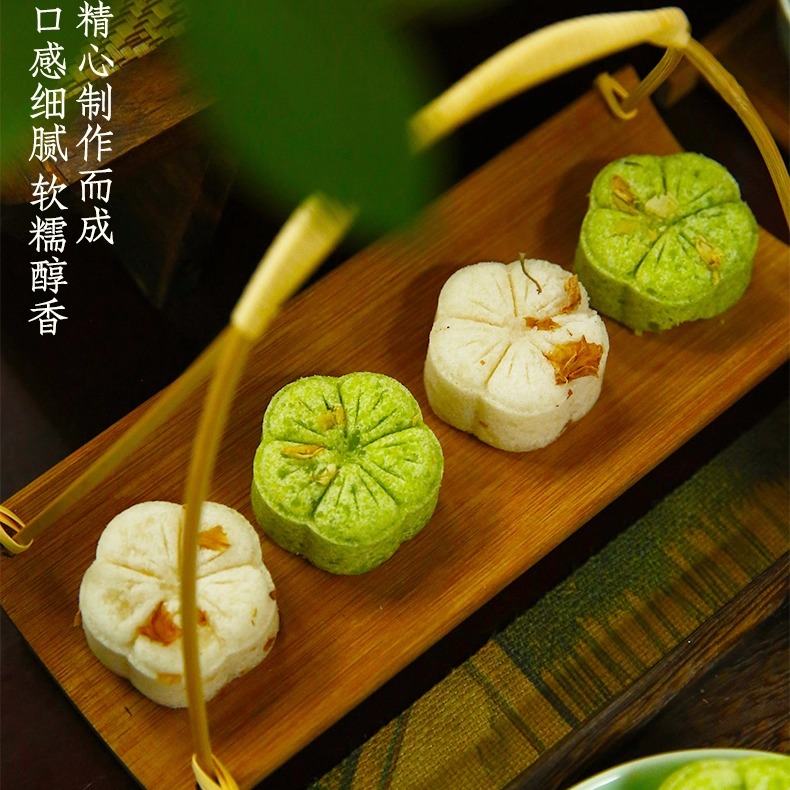 杭策四季花糕杭州特产桂花玫瑰糕传统中式特色糕点西湖河坊街礼物