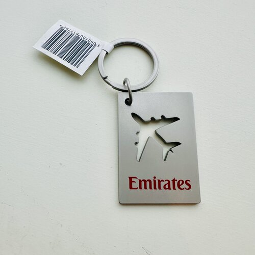 新款 阿联酋航空Emirates金属A380飞机模型镂空钥匙扣正品包邮