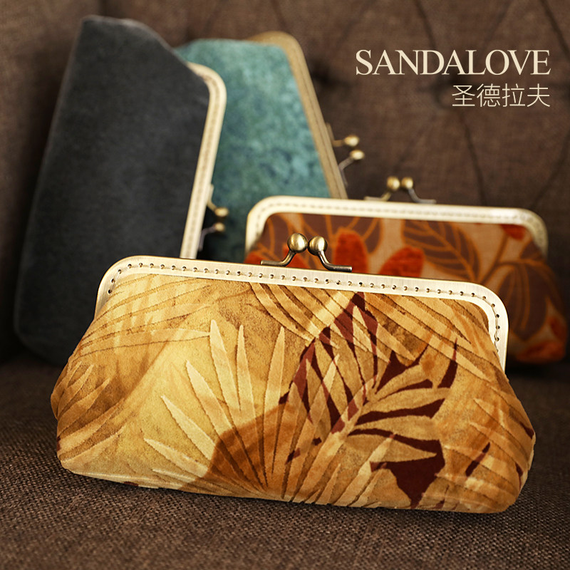 口金包手机袋复古女正品零钱包手拿小包手抓包手作花蓝绿色灰金色|ruв категории Сумки, Г - жа сумки - от Buy2taobao.com для оказания профессиональной услуги покупки агента Taobao