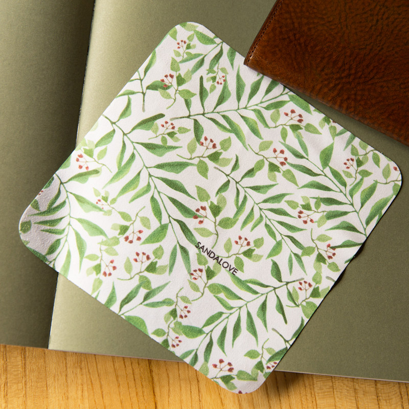 鹿皮绒植物可爱清新艺术眼镜布