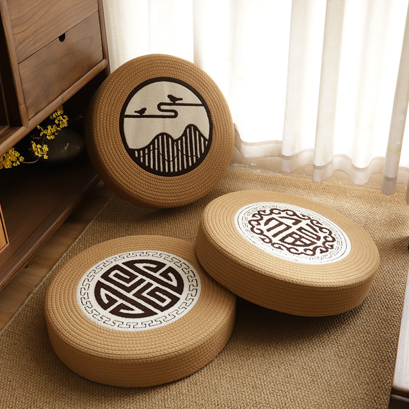 飘窗蒲团坐垫地上棉线打坐禅修垫阳台地板榻榻米坐墩盘腿坐垫墩子,居家布艺,蒲团,淘宝优惠券,粉丝福利购,淘宝优惠卷