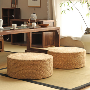 草编坐垫蒲团榻榻米地上地板坐墩墩子打坐禅修静坐垫子盘腿冥想垫