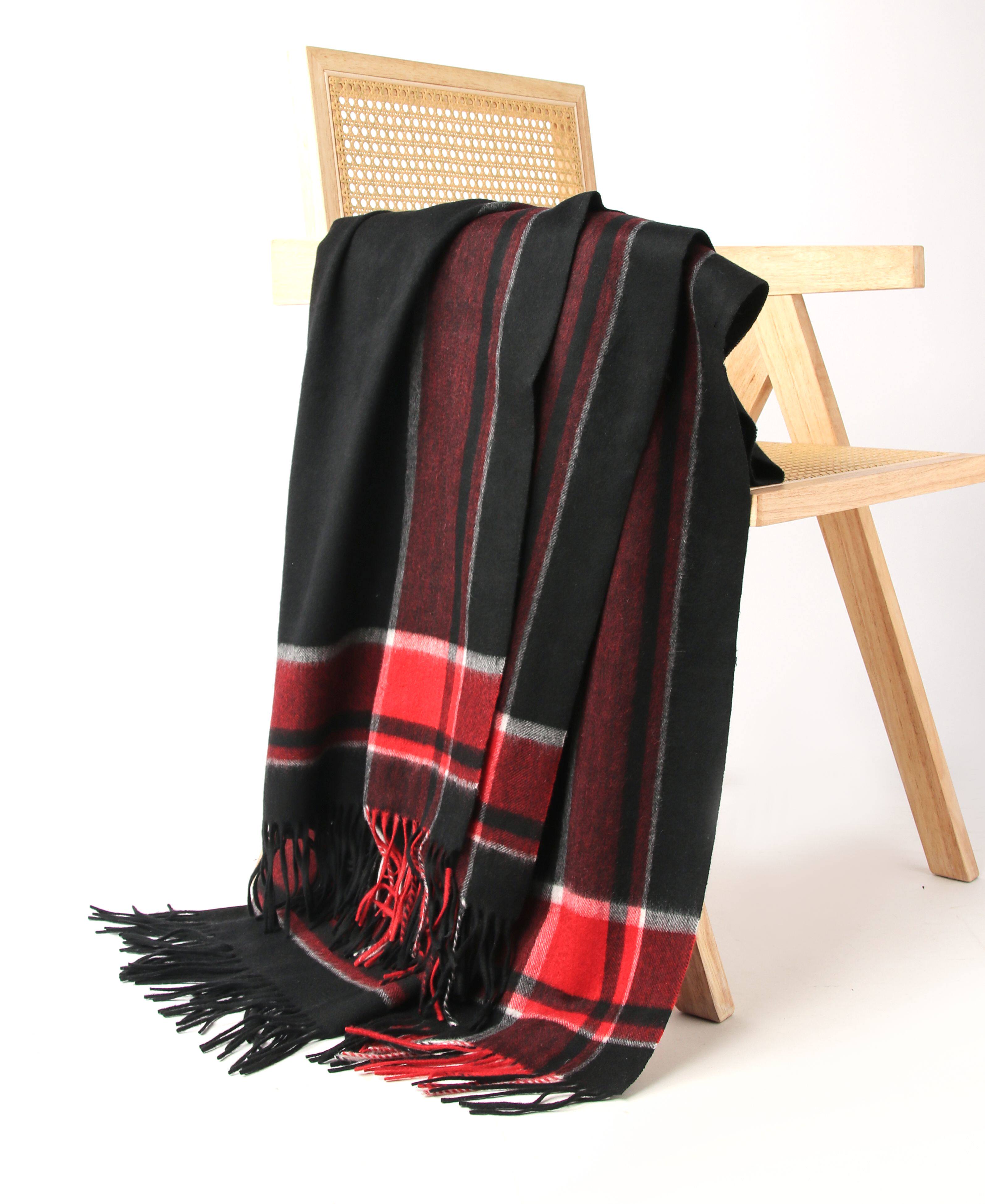 原单出口2025秋冬季最新款纯羊绒大规格披毯加厚纯绒素色围巾披肩