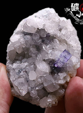 荧光方解石水晶萤石天然矿物晶体矿石教学标本原石宝石石头09