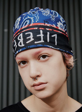 LIFEBEAT Indigo Paisley运动吸汗透气魔术头巾