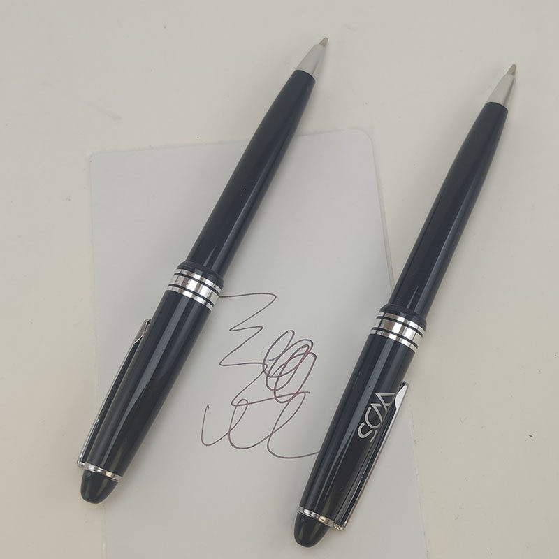 볼펜 푸쉬식 볼펜 블랙 푸쉬식 오피스 펜 학생 펜 필기구 고대 스타일