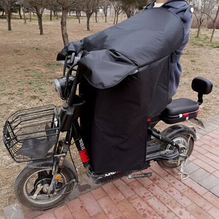 电瓶摩托电动车挡风被夏季男女防晒遮阳罩防雨水连体加宽侧翼薄款