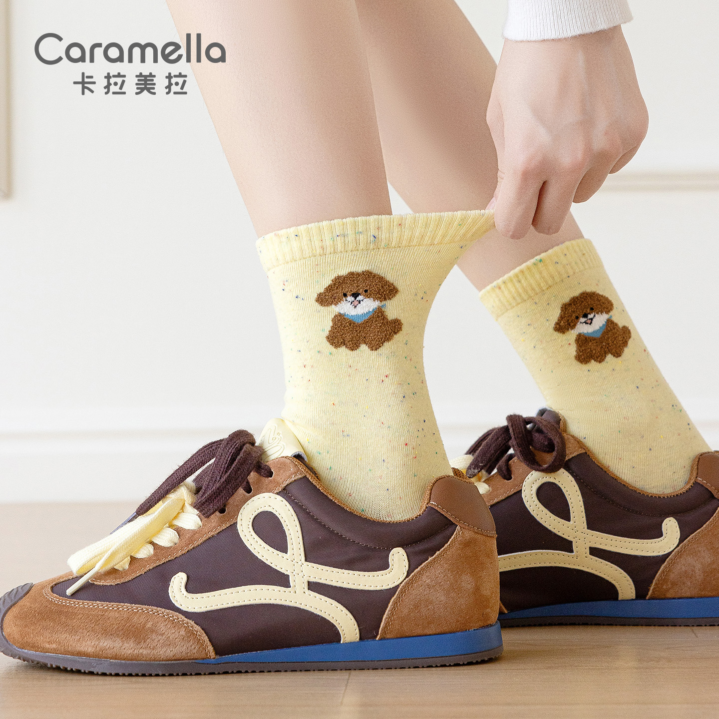 卡拉美拉秋冬新款棉袜子中筒袜