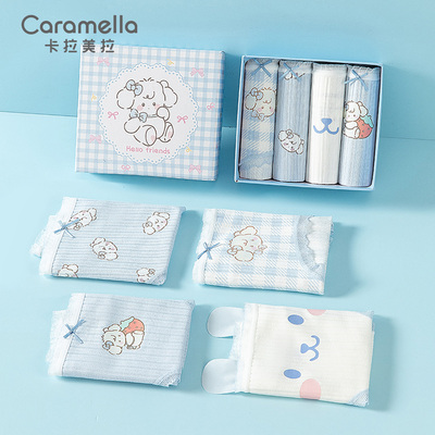 caramella内裤女纯棉裆春夏新款裤衩女士可爱少女三角裤女生短裤
