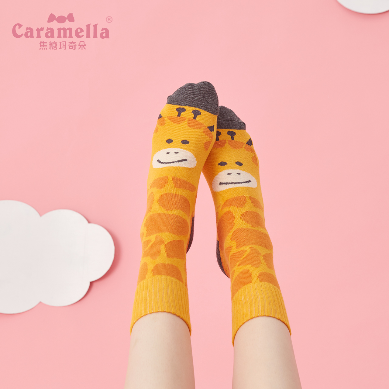 caramella长袜女士潮秋冬棉袜女中筒袜袜子女ins潮街头韩版ulzza