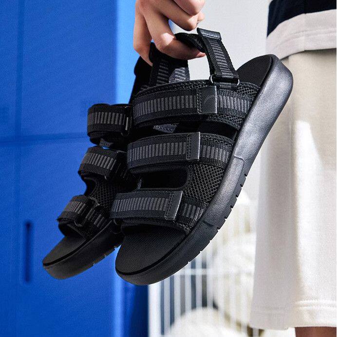 安踏凉鞋男款防滑透气夏季新款1外穿凉拖鞋沙滩鞋子正品112538508