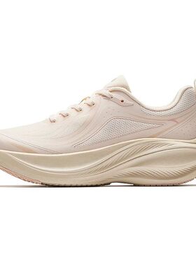 安踏叶子跑步鞋女秋季新款厚底2增高运动休闲鞋官方正品122545535