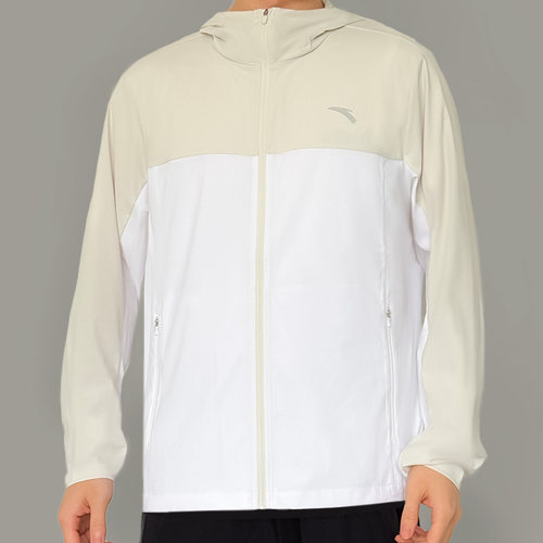 安踏防晒男光盾户外轻壳夏新款9连帽梭织运动上衣服正品152627615