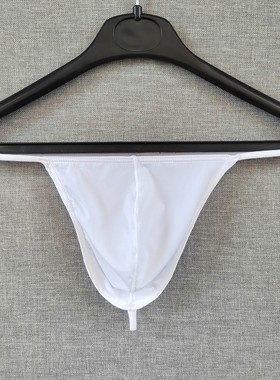 男士冰丝性感丁字裤细带一根绳比基尼超小低腰肥佬大码单丁t裤