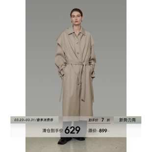 宽松百搭休闲大衣 2026新款 UNSPOKEN气质高级感长款 风衣外套女春季