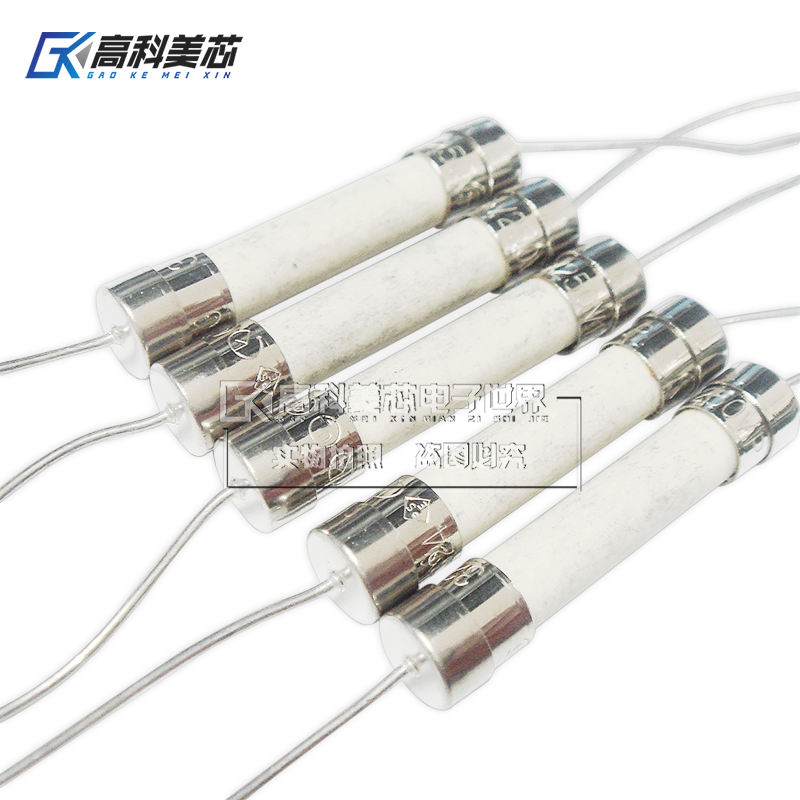 高科美芯云野F快熔陶瓷保险丝3A10A12A30A延时保险管带脚6X32mm