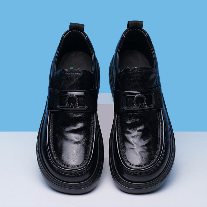广州真皮男鞋2026新款男士商务休闲皮鞋软底透气豆豆鞋男款乐福鞋,流行男鞋,时尚休闲鞋,淘宝优惠券,粉丝福利购,淘宝优惠卷
