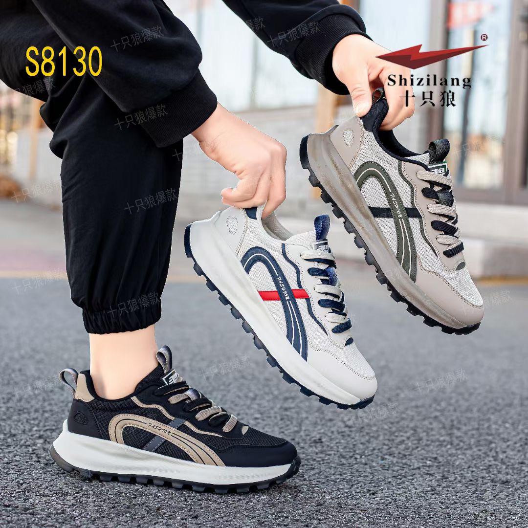 2025新款透气网面休闲运动潮男鞋