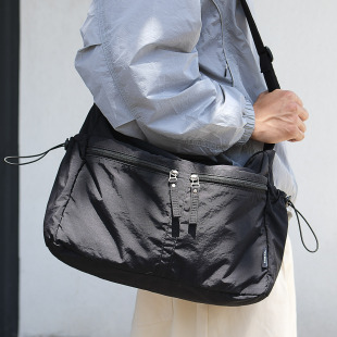 sobag日系大容量带拉链尼龙布包男山系户外防水通勤单肩斜挎大包