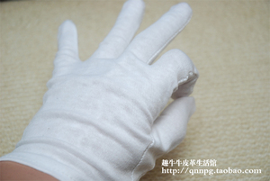 纯白全棉棉布手套加厚型/染色/打磨/上油/拍摄 多用途DIY工具