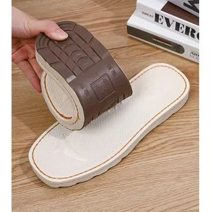 腾欣一体成型烤火底不脱胶不断底手工编织鞋棉拖鞋缝合鞋帮防滑底