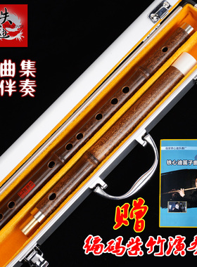 铁心迪紫竹笛子专业演奏笛精品编码笛横笛乐器高档大师匠心FCDE调