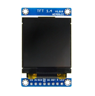 ESP8266  1.4寸TFT 屏 显示屏模块，适用于D1 mini 1.44英寸